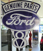 30s Genuine Ford V8 Parts Wall Mascot