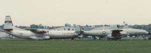 Douglas C-133A Cargomaster && Lockheed EC-121D Constellation