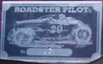 Plaque Roadster Pilot