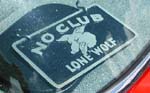 Plaque No Club Lone Wolf