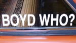 Boyd Who?