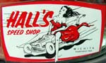 Decal Halls Speed Shop est 1948